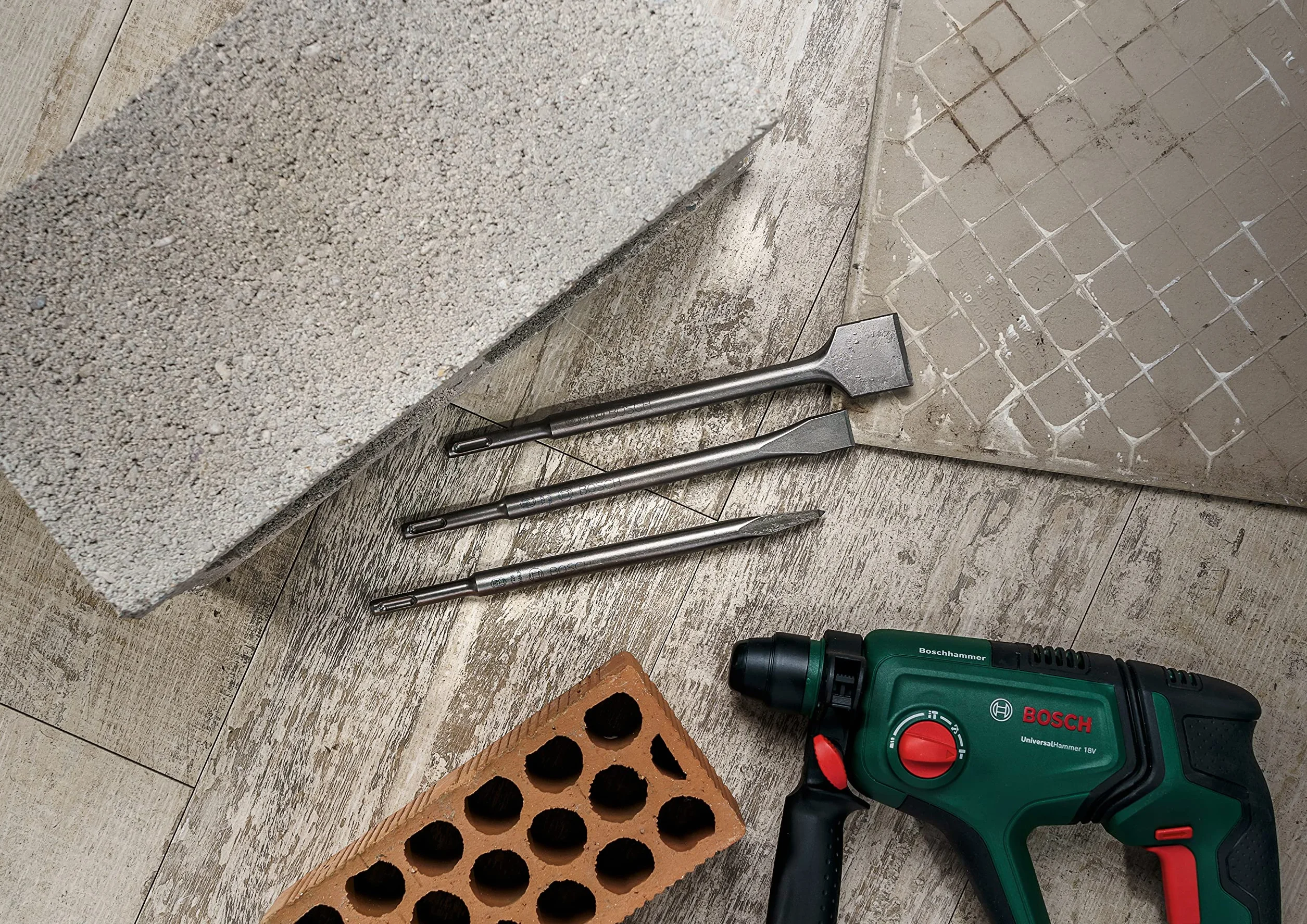 Bosch Dłuto Ø 250 mm 3 Elementy Srebrny