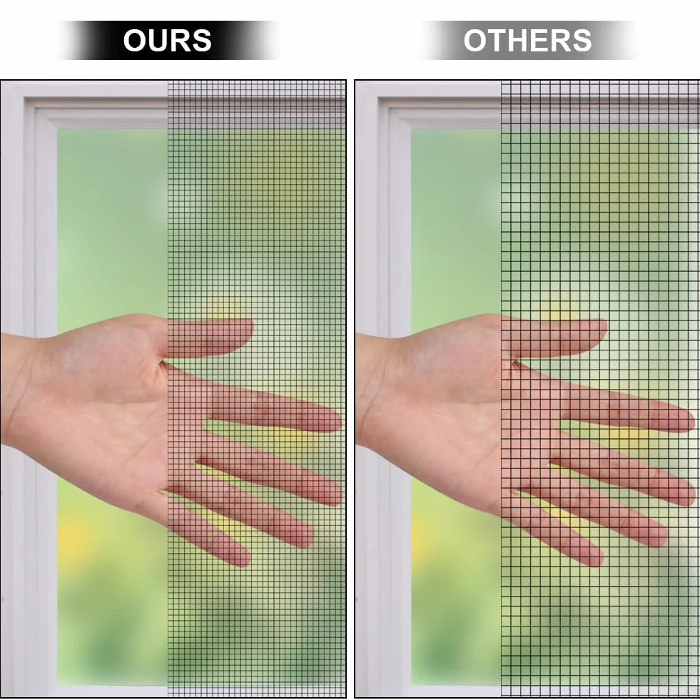 Flintronic Moskitiery do okien 120 x 250 cm siatka przeciw owadom z włókna włóknistego czarna