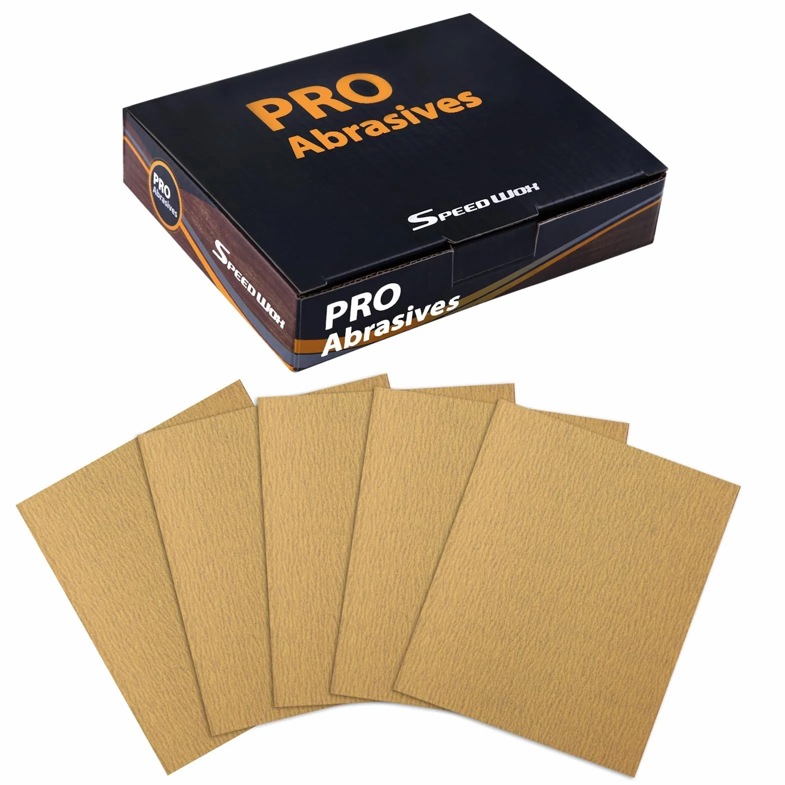 SPEEDWOX Papier ścierny 220 arkuszy 1/4 arkusza 5,5" x 4,5" ziarno 25 szt. do drewna metalu samochodu