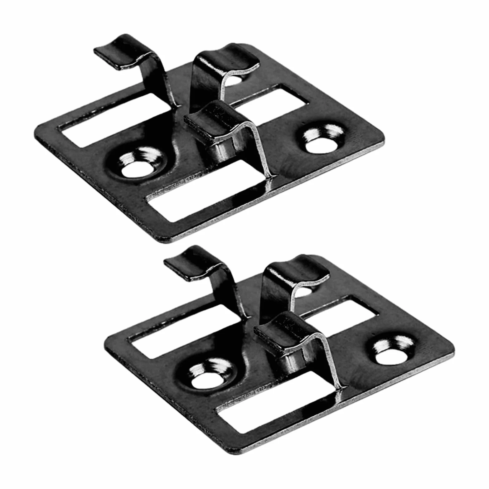 Klipsy WPC ze stali nierdzewnej Niewidoczne mocowanie tarasowe 7-9 mm czarne 3mm×8mm