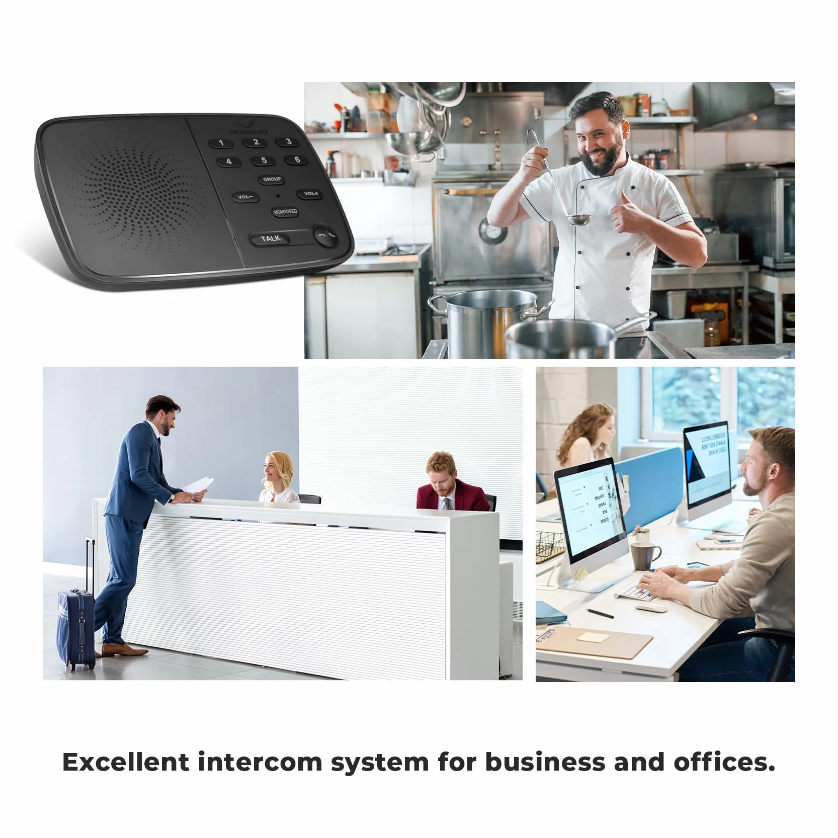 Hosmart UltraSpeak HY812-DE bezprzewodowy interkom dupleks zasięg 1200 m
