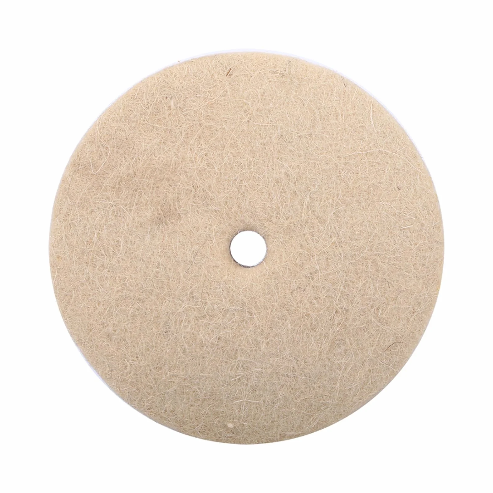 Okrągła Tarcza Szlifierska z Filcu Wełnianego, 100x25 Mm, Beżowa Podkładka Polerska