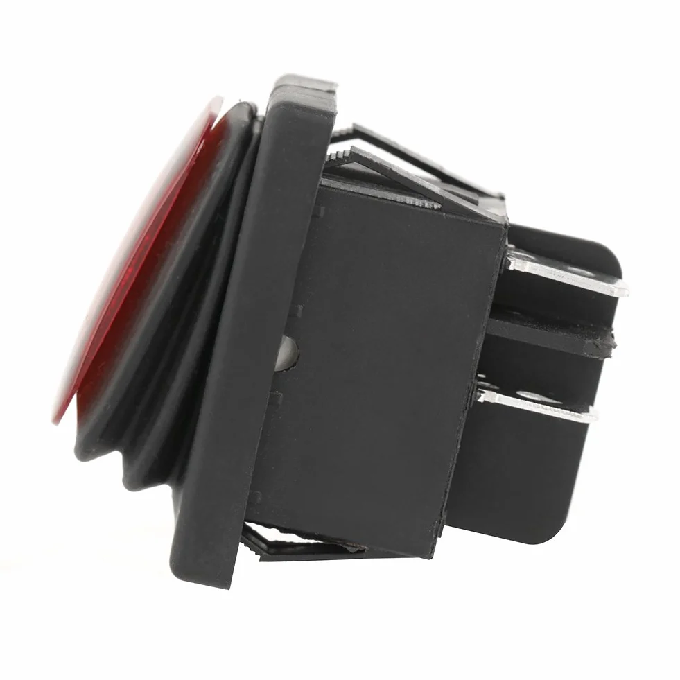 4-częściowy przełącznik z lampką kontrolną, przełącznik kołyskowy SPST ON-OFF, panel przełączników 230 V 4 pin 2 pin, mini przełącznik kierunkowskazów łodzi czerwona zielona