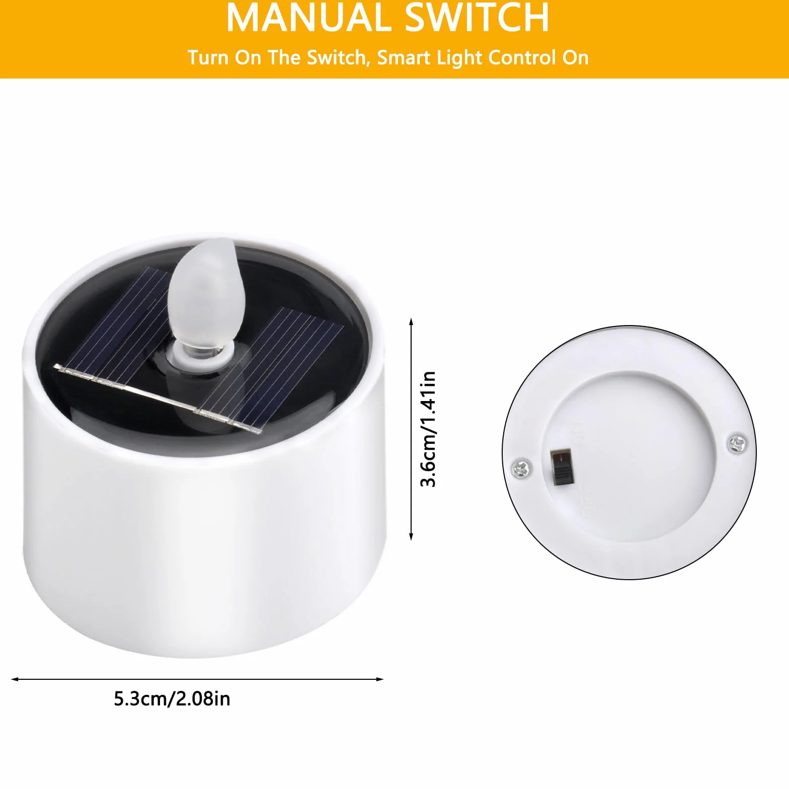 DAWRIS 6 sztuk solarnych świeczek LED tealight wodoodporne bezpłomieniowe do ogrodu balkonu