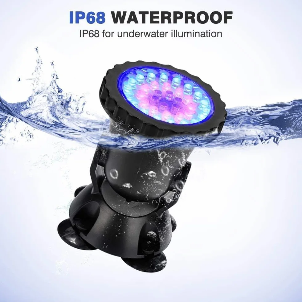 GreenSun Podwodne oświetlenie stawu IP68 RGB z pilotem