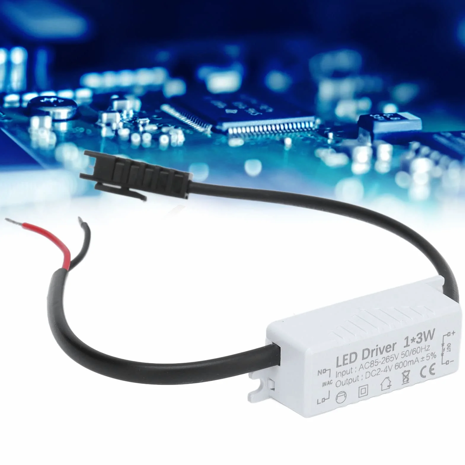 Sterownik LED 1x3W 600mA AC85-265V 2-4VDC Zasilacz Transformator