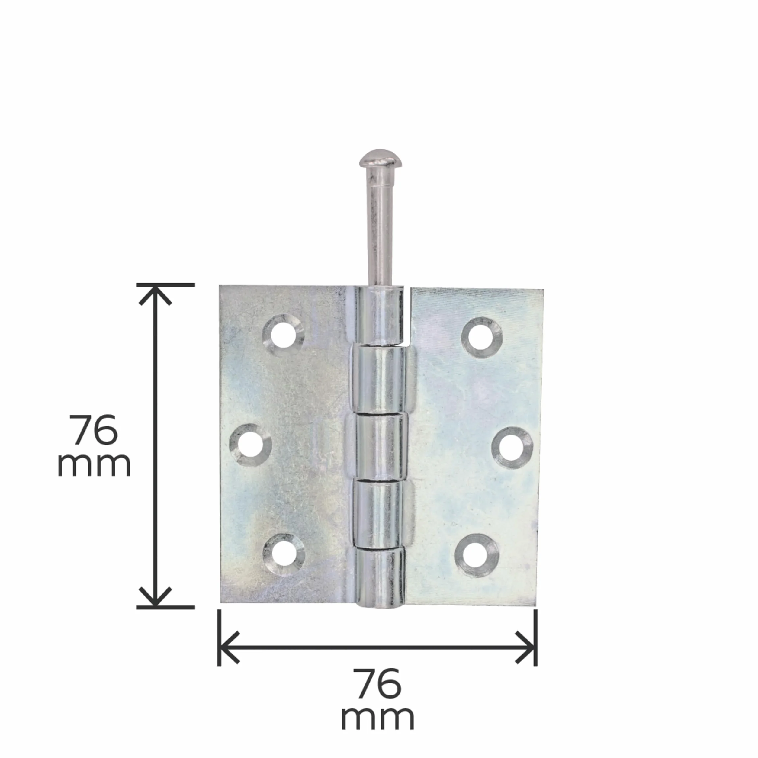 GAH-Alberts Zawiasy kwadratowe galwanicznie ocynkowane 76 x 76 mm 25 sztuk