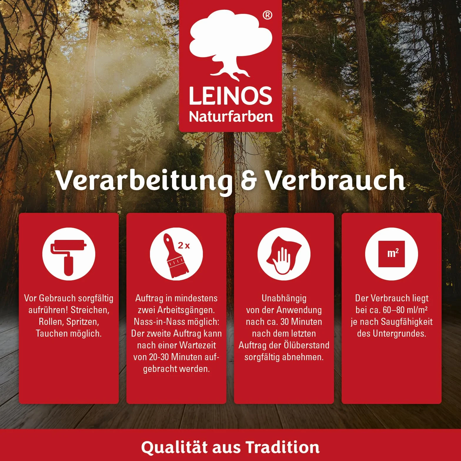 Leinos 240 twardego oleju do wnętrz