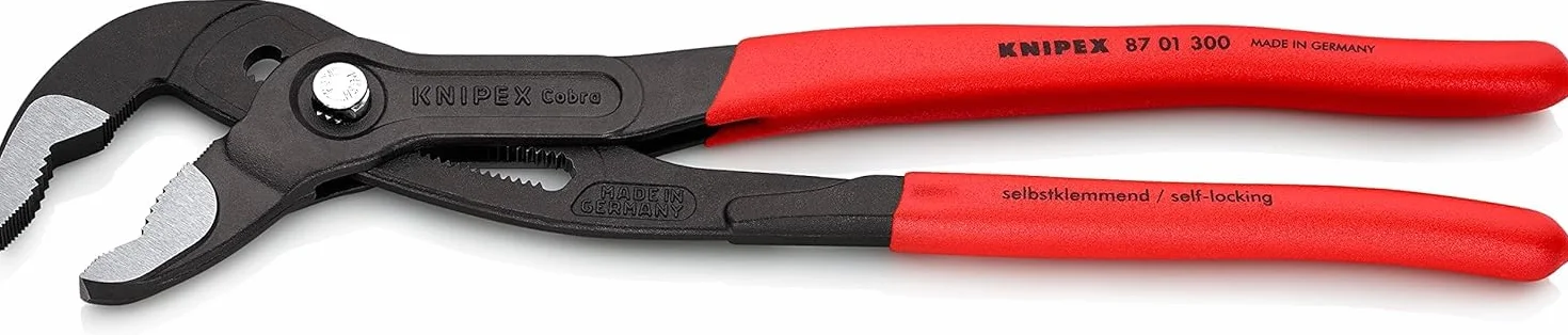 KNIPEX Cobra szczypce nastawne do rur 87 01 300 SB fosforanowana antypoślizgowe
