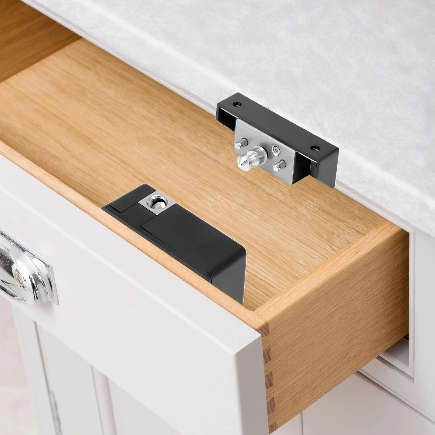 QWORK Inteligentny zamek do szuflady RFID ukryte zamki do szafki