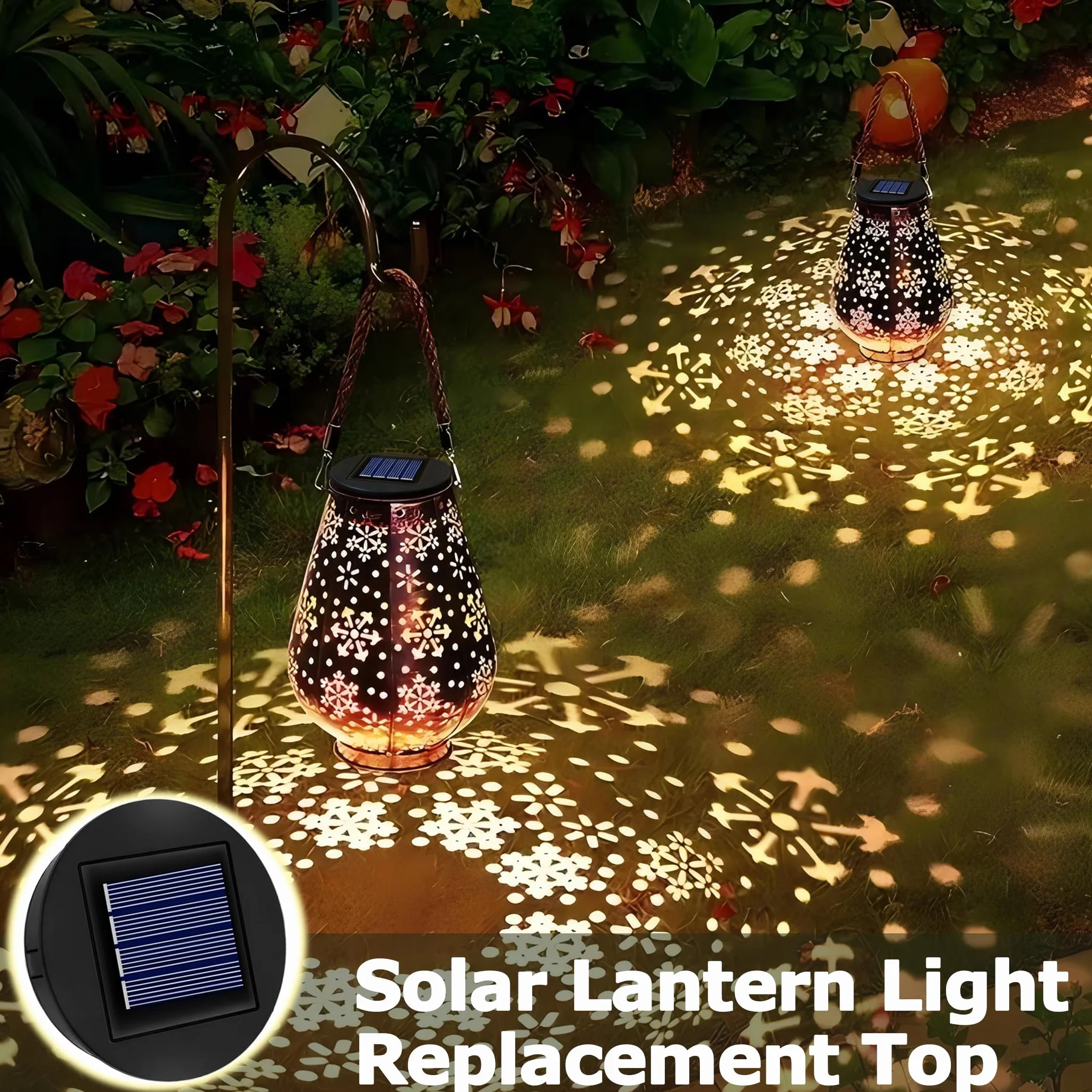 Lampa solarna 8 cm 1,2 V 600 mAh IP44 LED ciepłe światło 2 szt