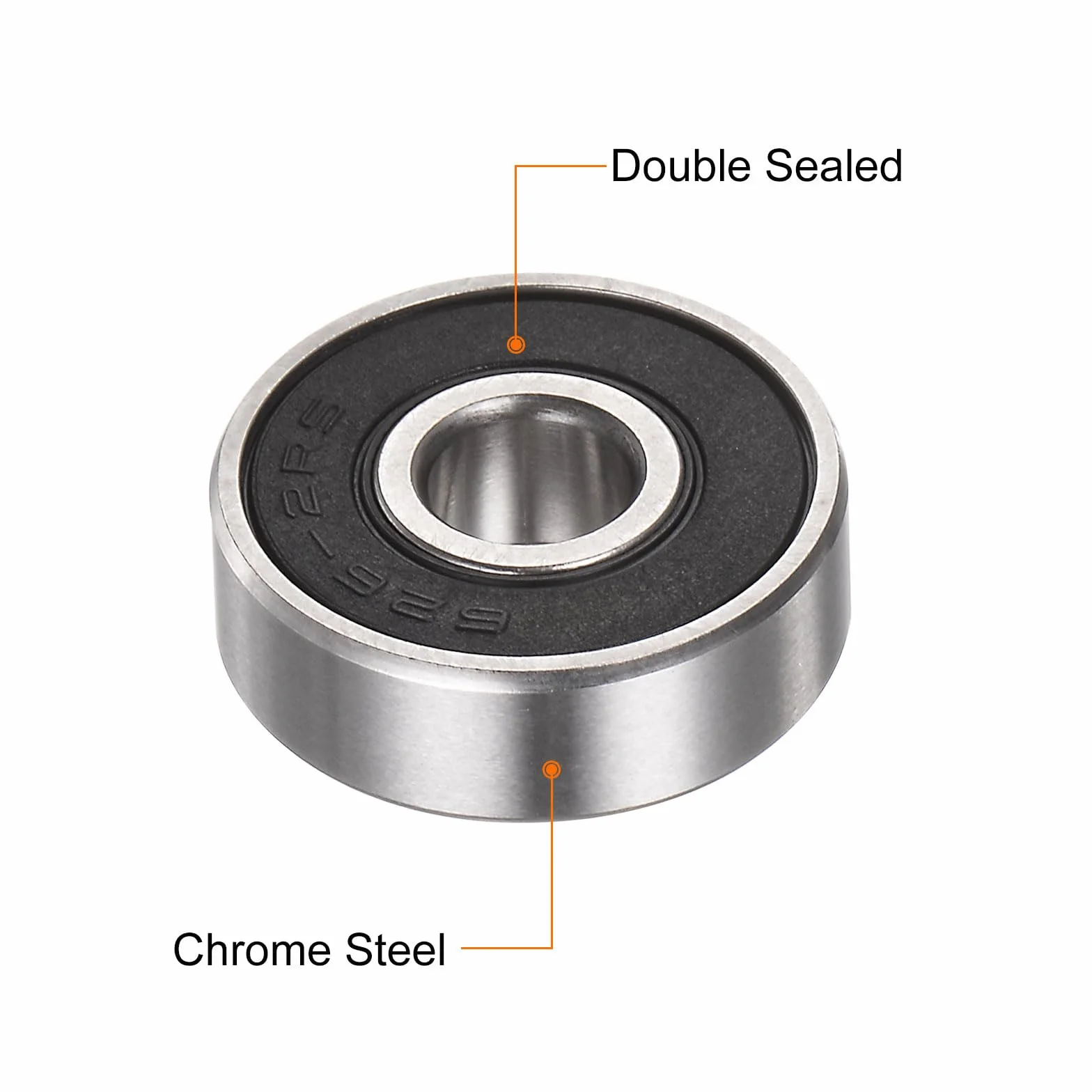 QUARKZMAN 4 szt. 626-2RS Łożyska kulkowe Głębokie rowkowe Stal chromowa Z3 Podwójnie uszczelnione gumą 6 mm x 19 mm x 6 mm