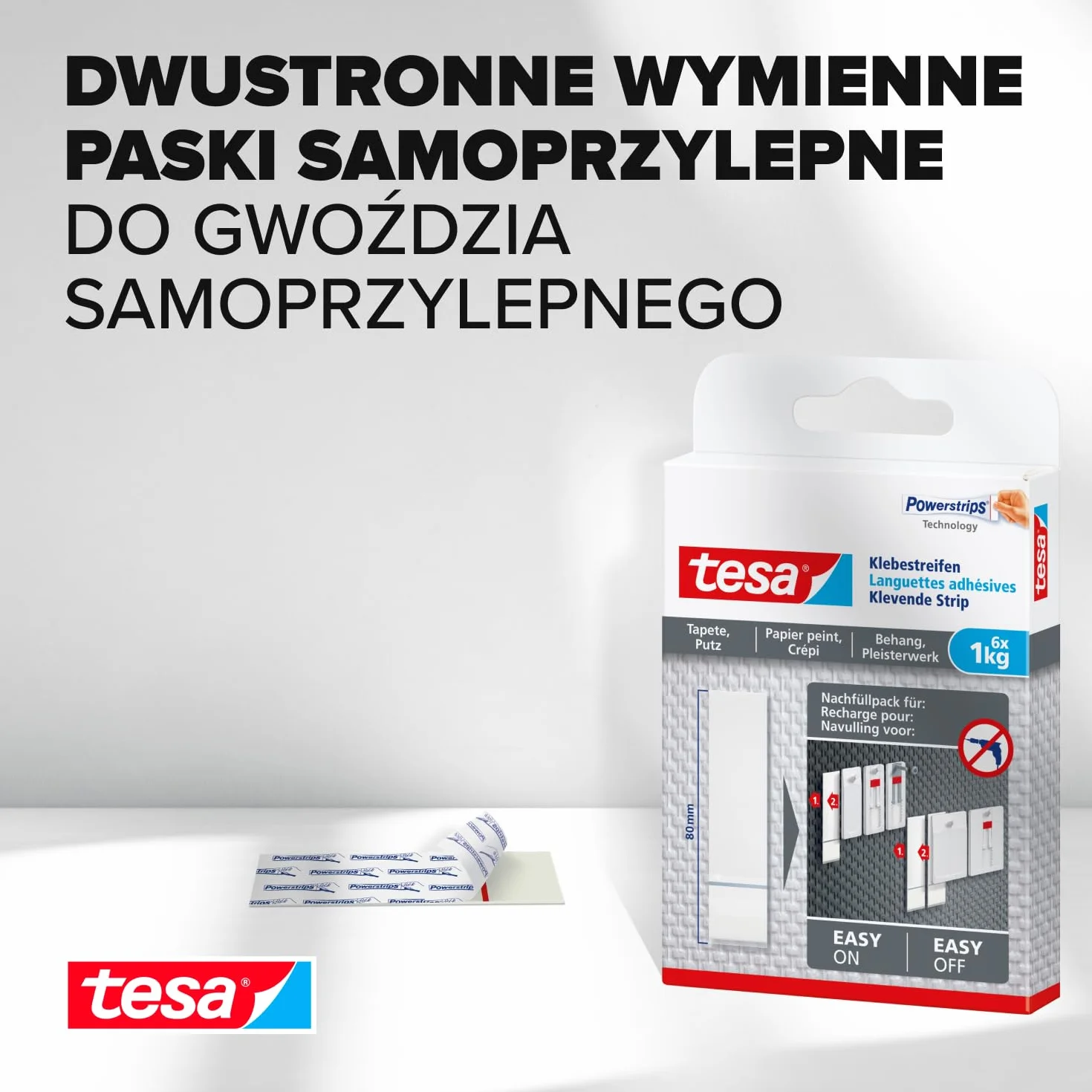 Tesa 77771-00000-00 Taśma Klejąca Biały 6 x 1 kg