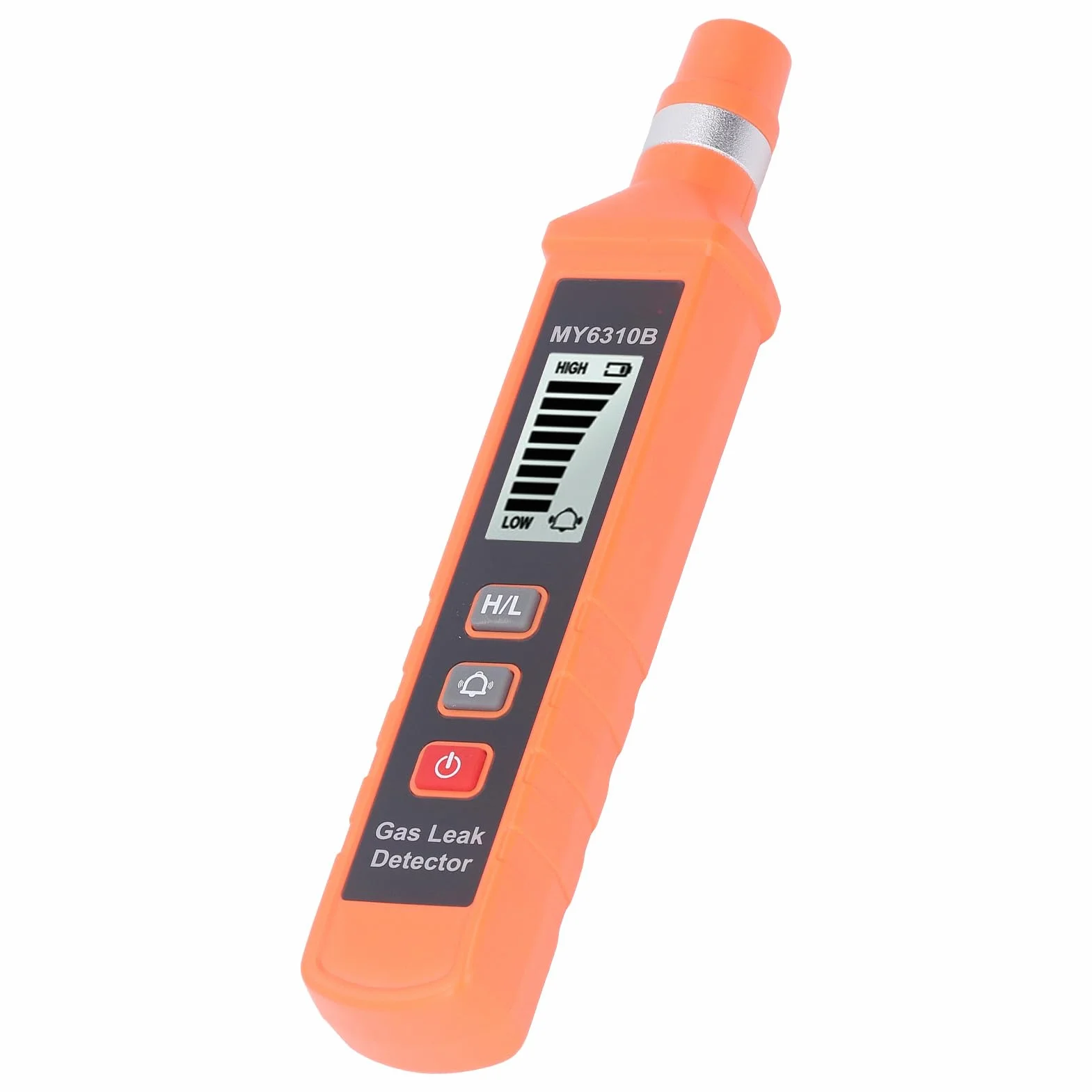 Detektor Gazu Ziemnego Alarm Gazów Palnych Wykrywacz Wycieku z Wyświetlaczem LCD Alarm Dźwiękowy Wizualny Wibracyjny do Domu