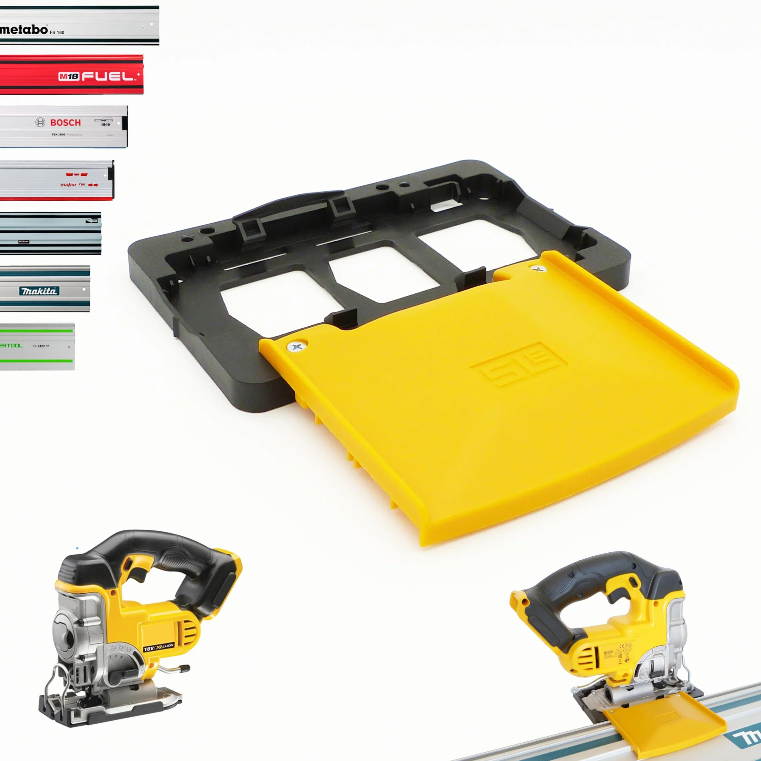 SLE Adapter Szyny Prowadzącej do Wyrzynarki DEWALT DCS331 Makita Festool Bosch