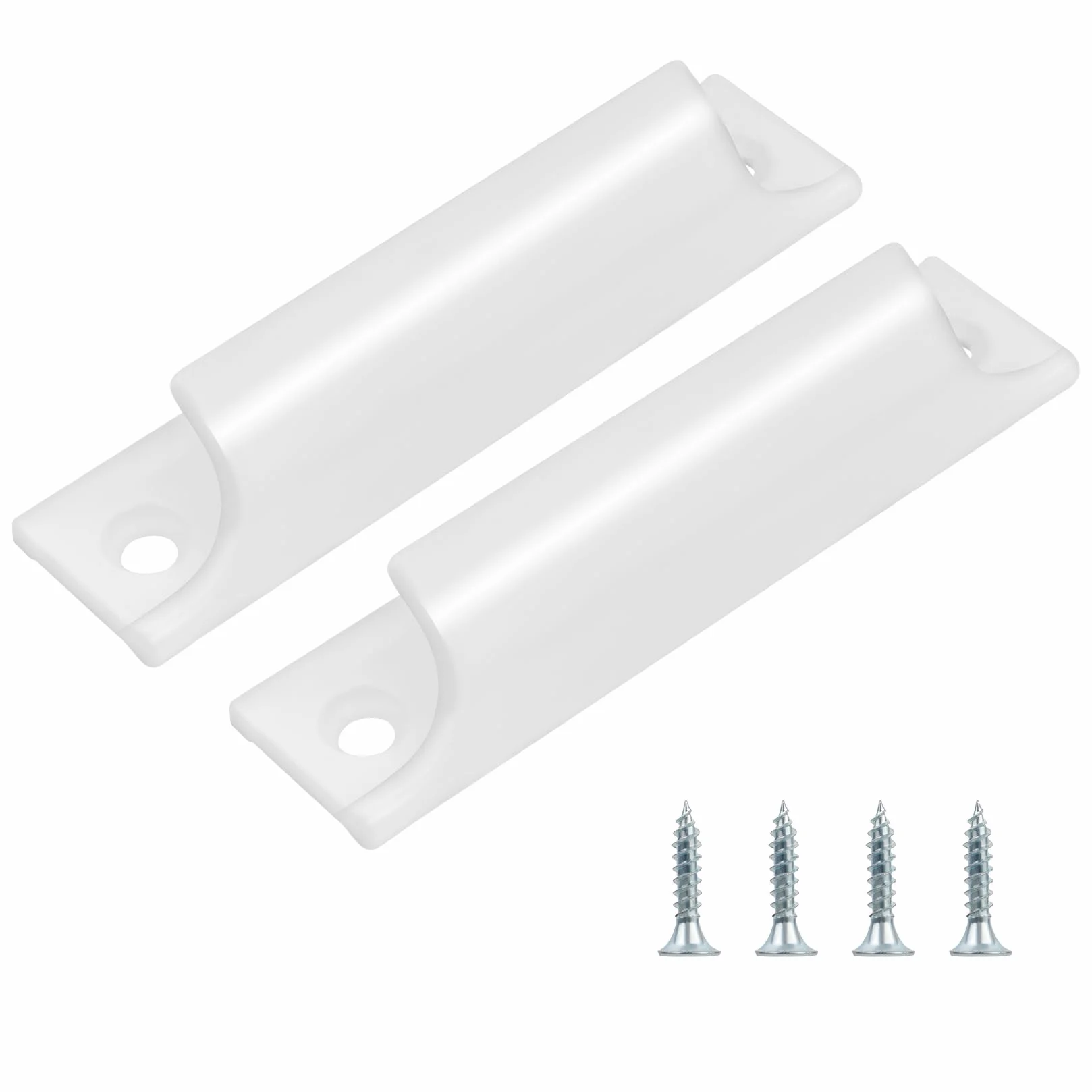 Aluminiowe uchwyty do drzwi balkonowych przesuwnych 2 sztuki białe