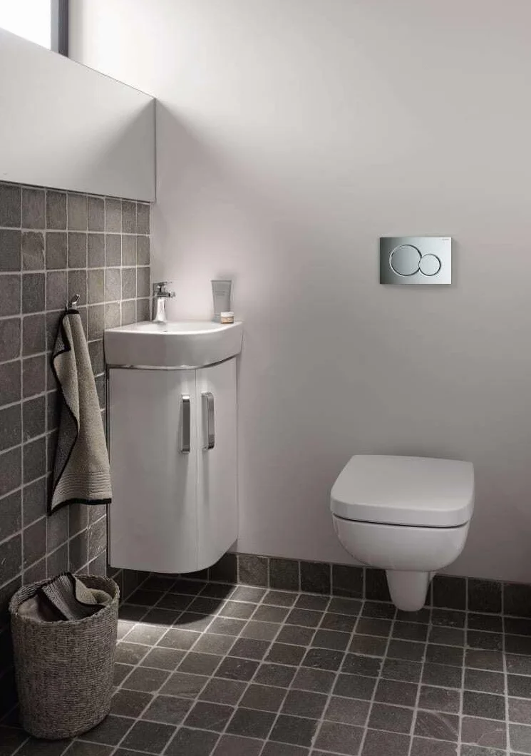 Geberit p?ytka uruchamiaj?ca Sigma01 do sp?ukiwania 2-ilo?ciowego, chromowany na wysoki po?ysk