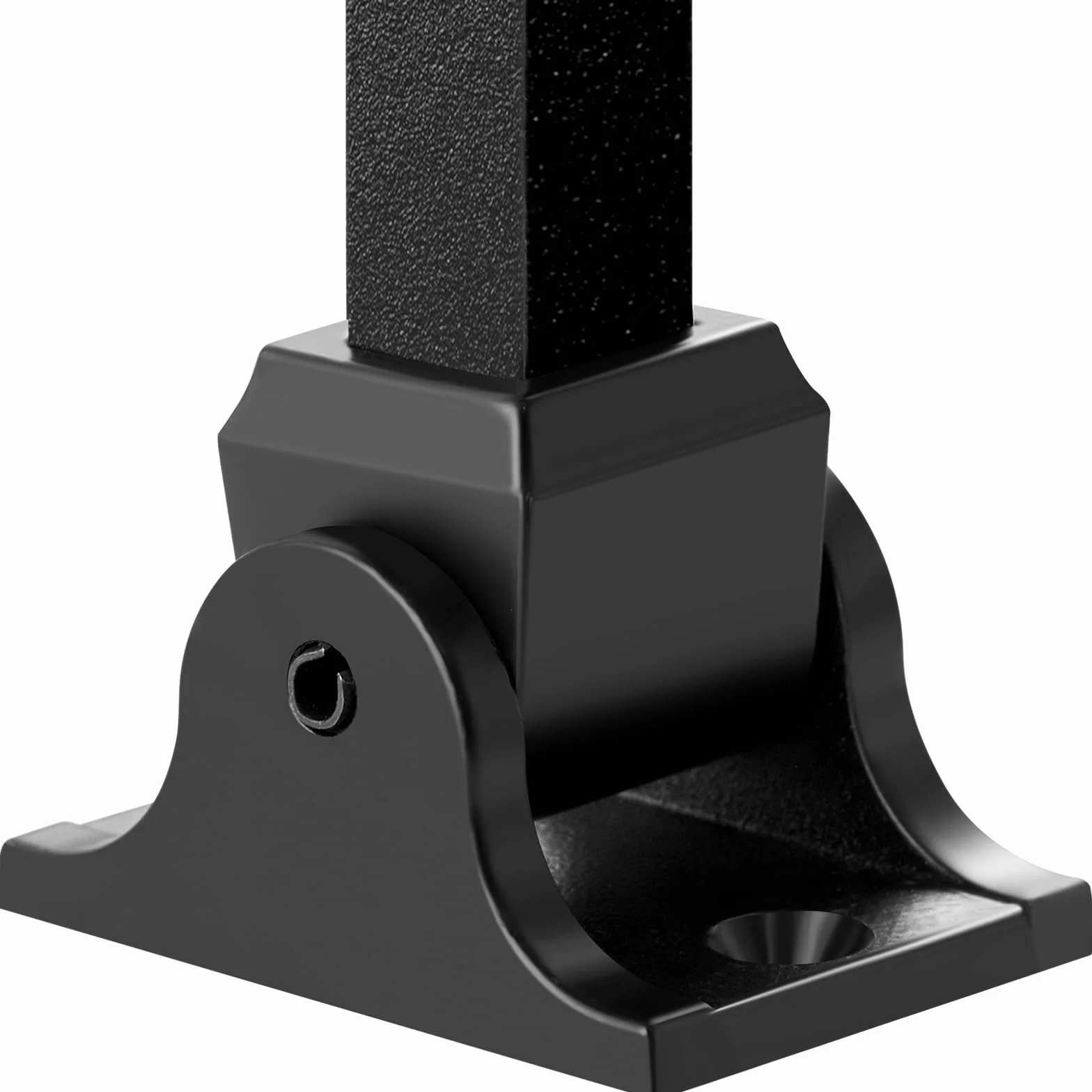 VEVOR kwadratowe chodaki na balustrady 50 szt. 12,7 mm ze stopu aluminium czarne