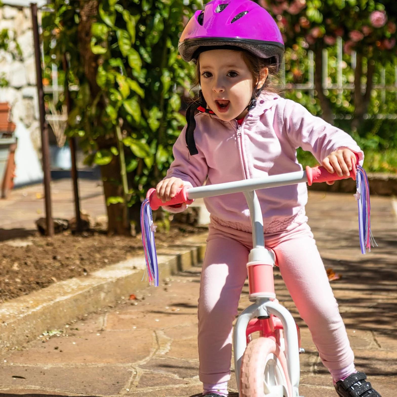 1 para frędzli na kierownicę rowerową dla dzieci, akcesoria rowerowe, kolorowe frędzle na kierownicę dla dzieci, do rowerów trójkołowych