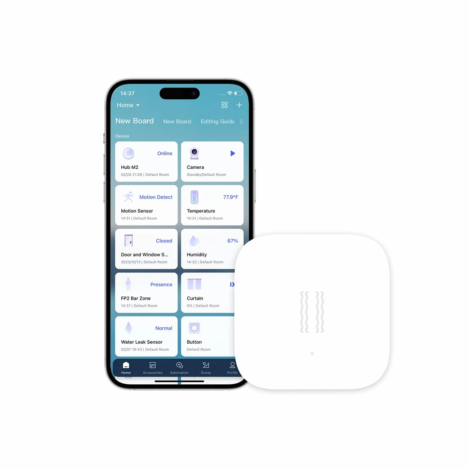 Aqara Czujnik Wibracji, Bezprzewodowy, Zigbee, Kompatybilny z Apple HomeKit, IFTTT