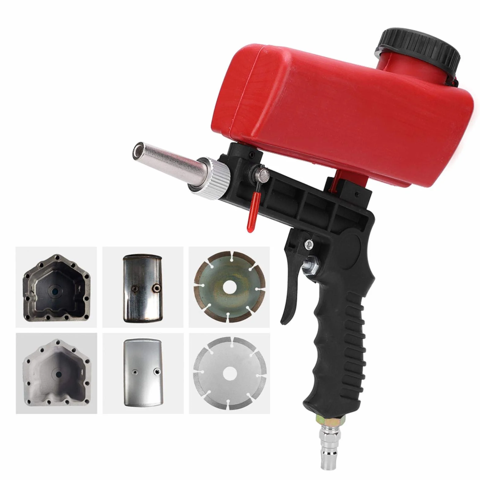 Pneumatische Sandstrahlmaschine 1/4 Zoll 90PSI 700 ml Hand-Sandstrahler für Heimwerker