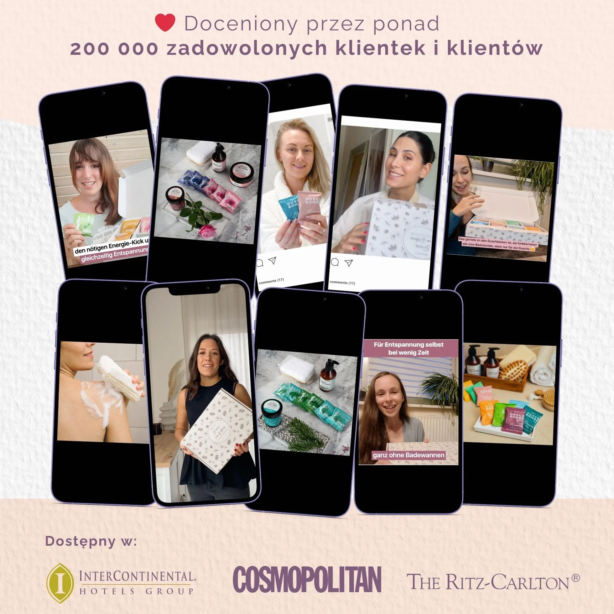 WALTZ 7 Oryginalny zestaw kul prysznicowych, 32 sztuk z 8 zapachami, Aromaterapia z naturalnymi olejkami eterycznymi, Prezent-podziękwoanie dla kobiet, Mamy, Prezent urodzinowy dla mężczyzny