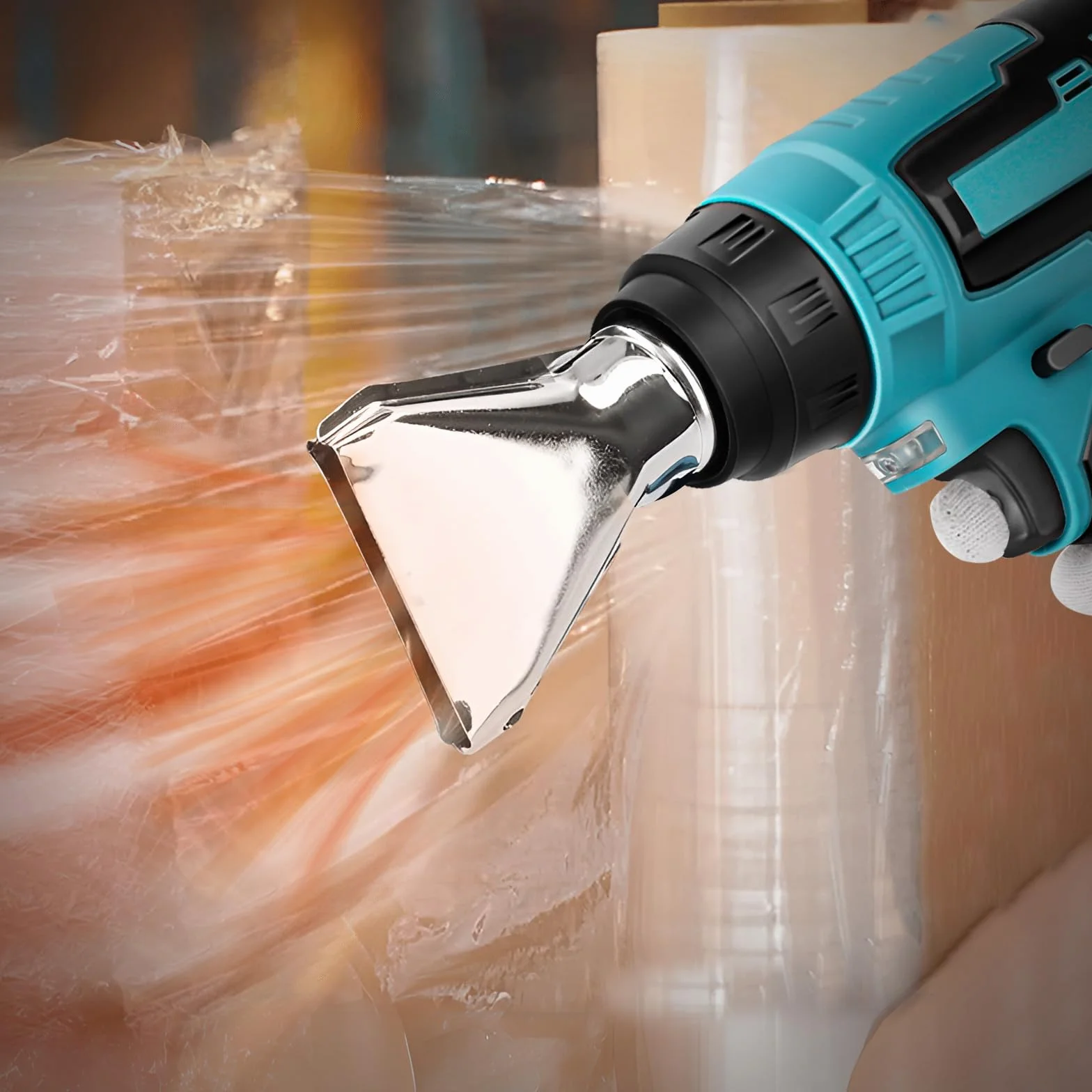Pistolet na gorące powietrze Makita 18V 500°C LCD regulowana prędkość nawiewu