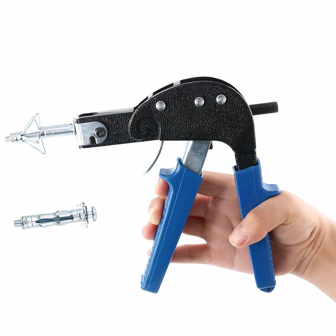 GLARKS GLLAZX-9 Heavy Duty Gun Kotwica ścienna metalowe narzędzie do ustawiania z bolcem Molly Hollow Drive śruby kotwiące ścienne zestaw asortymentowy do mocowania płyt gipsowo-kartonowych