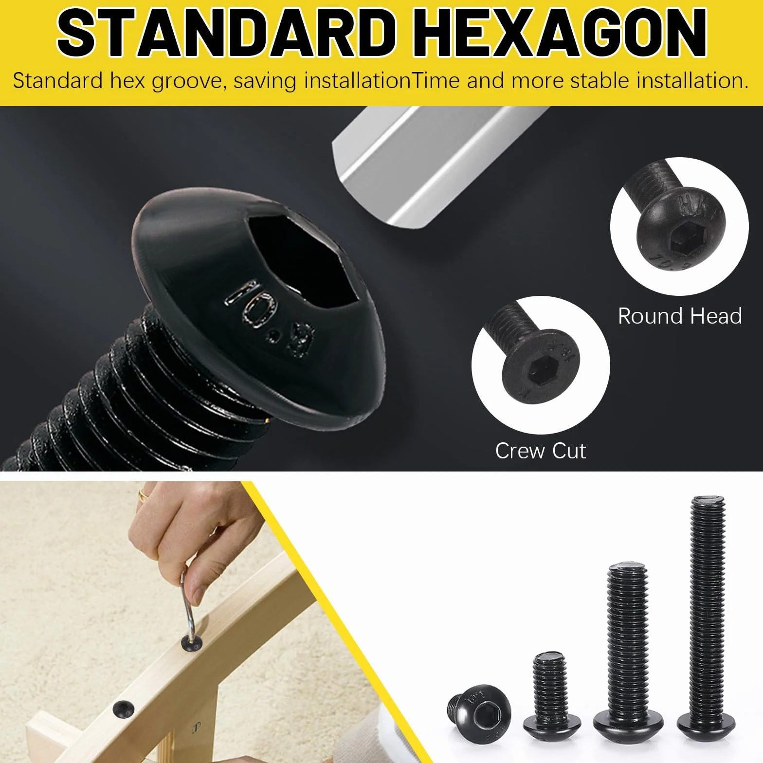 Zestaw śrub RC M3 M4 Metric Hex Button Socket Head Cap Screw, uniwersalny osprzęt do mocowania osiowego HPI 1/8 1/10 1/12 1/16