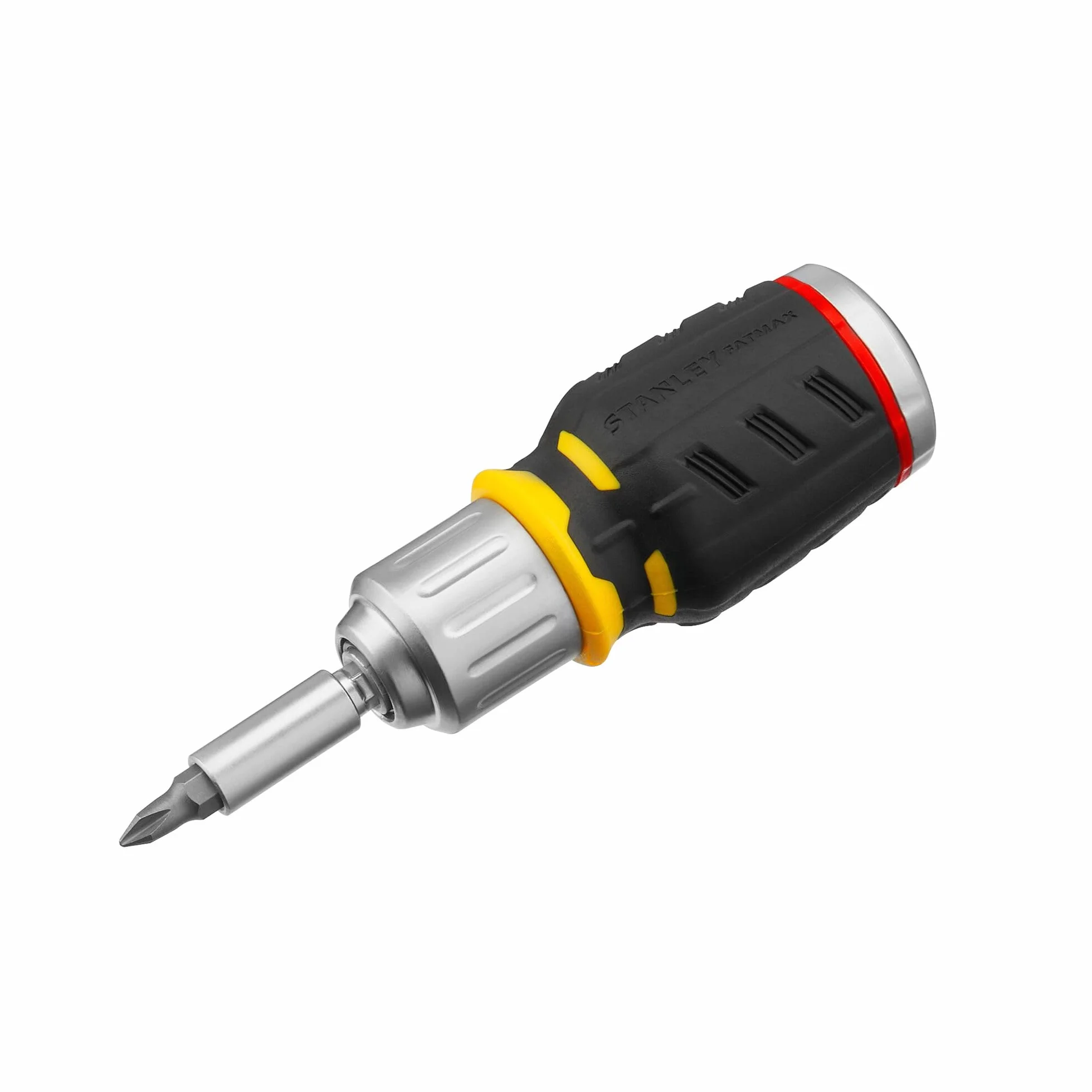 Stanley FatMax Śrubokręt mini wkrętak krótki z grzechotką na bity FMHT0-62688