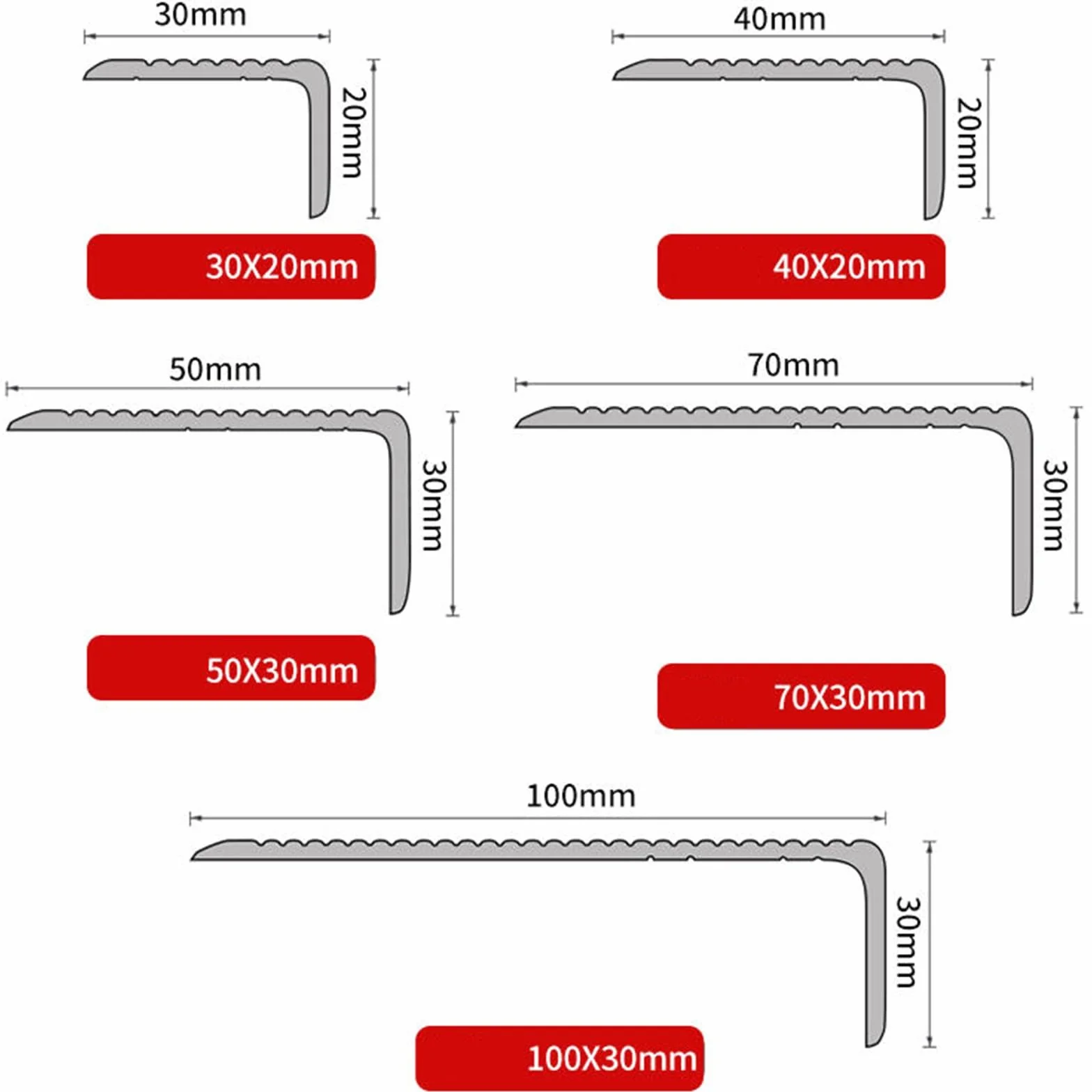 Aluminiowa listwa progowa 90 cm srebrna metalowa
