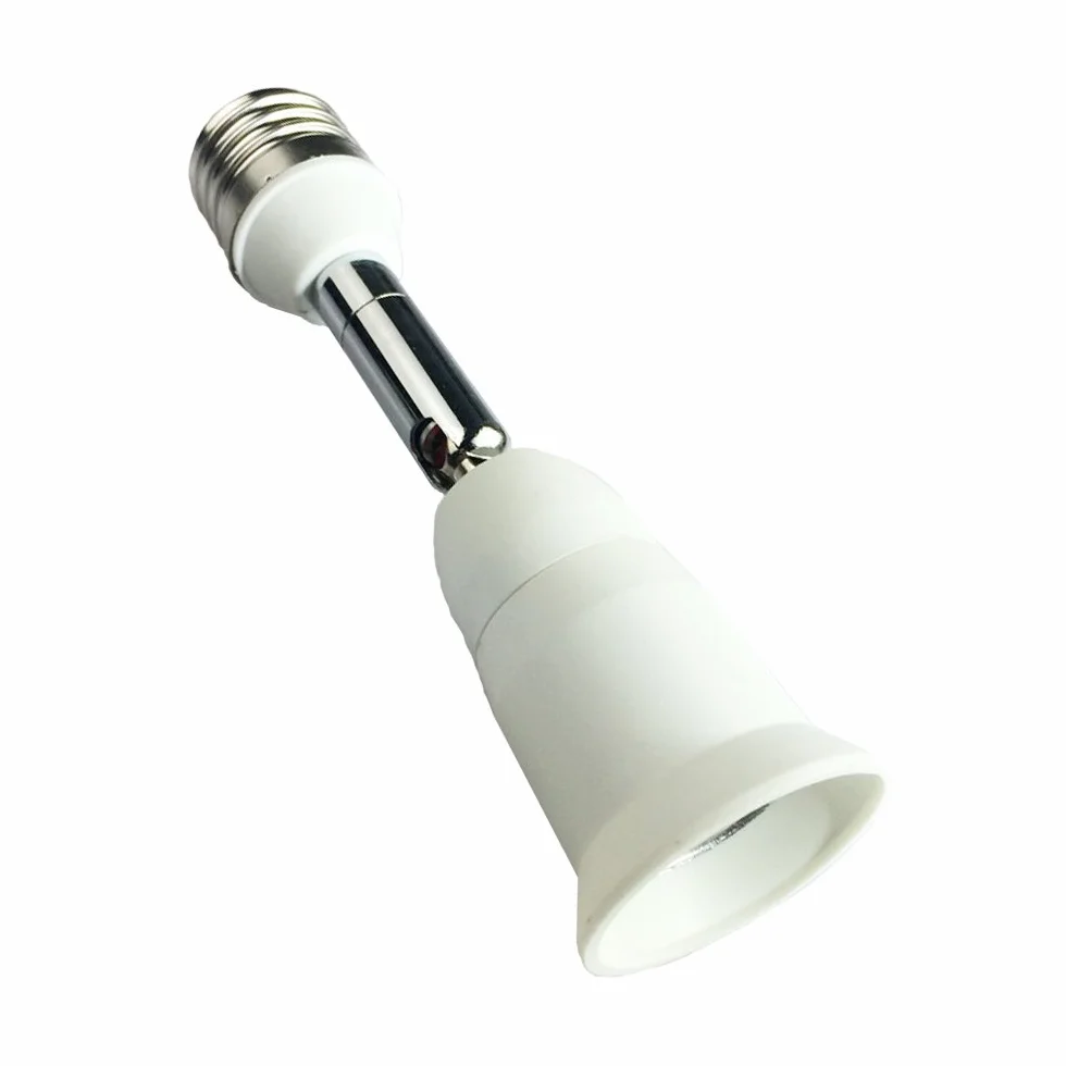 Białe przedłużki E27 14 cm Adapter do lamp LED
