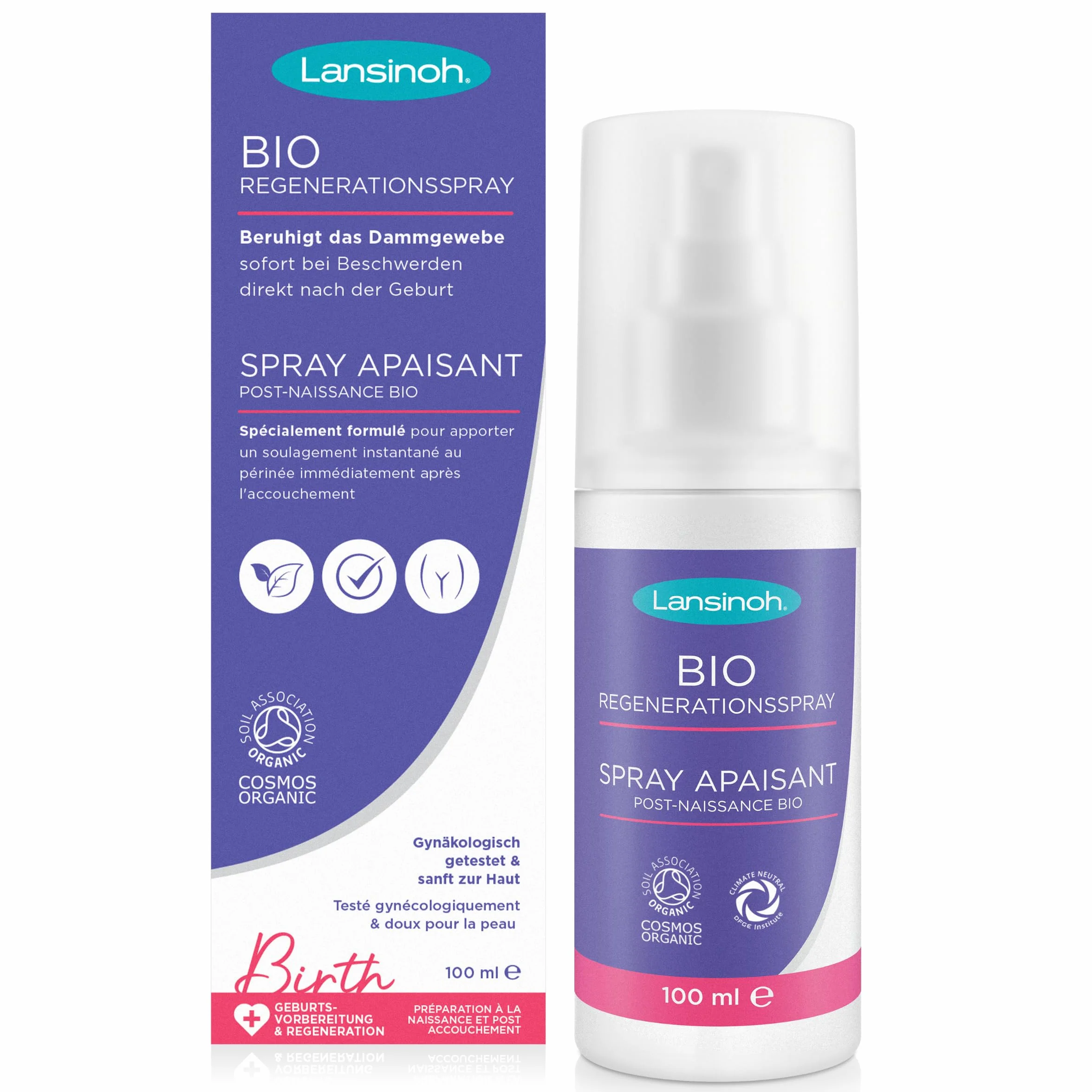 Lansinoh I Organiczny kojący spray po porodzie - 100ml