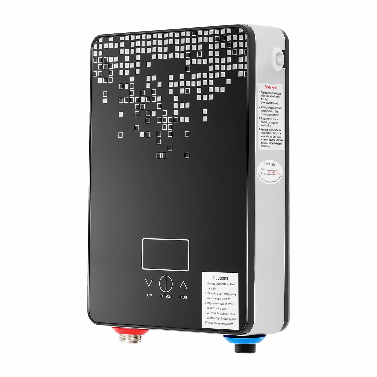 Elektroniczny przepływowy podgrzewacz wody 3 w 1 6,5 kW odporny na ciśnienie temperatura do 55°C
