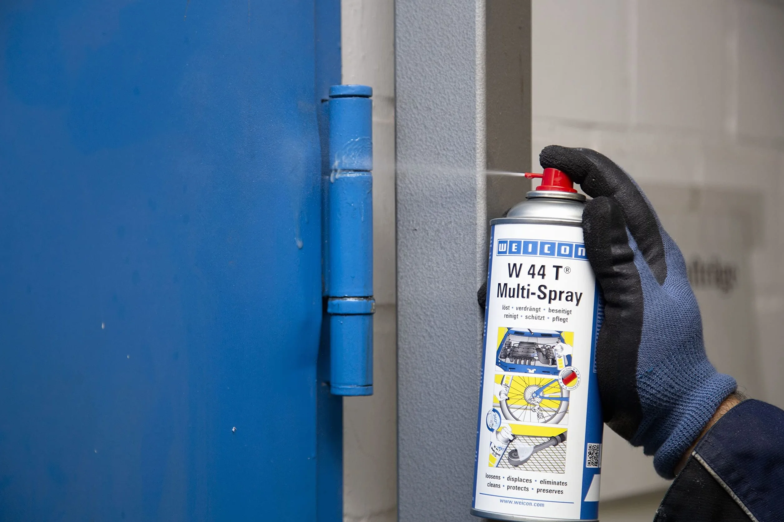WEICON W 44 T Multi-Spray 200 ml olej wielofunkcyjny 5-w-1 penetrujący odrdzewiający antykorozyjny smarujący konserwujący
