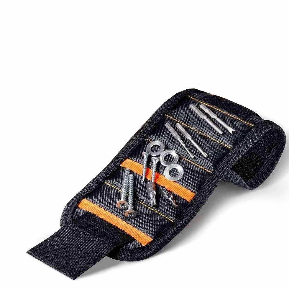 Magnetyczna bransoletka z 15 magnesami do przytrzymywania śrub, gwoździ, nakrętek, wkręcania