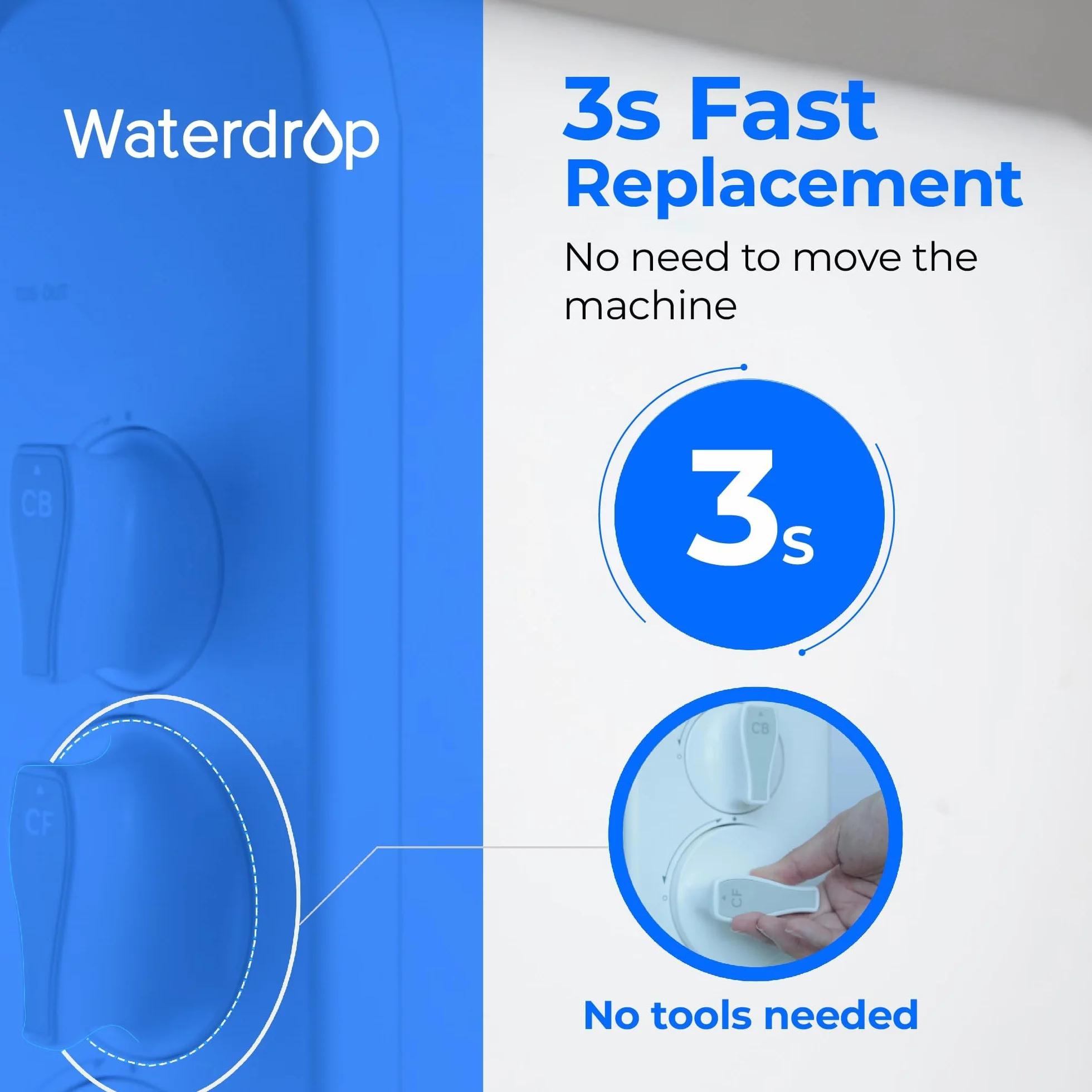 Waterdrop Filtr WD-G3-N2RO zamiennik do systemu odwróconej osmozy