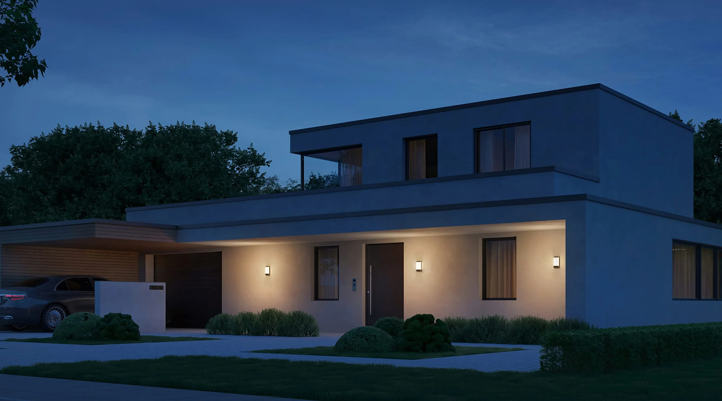 Steinel Zewnętrzna lampa ścienna LED L 271 Digi SC antracyt, czujnik ruchu 180°, inteligentna lampa ścienna Bluetooth, obsługiwana za pomocą aplikacji