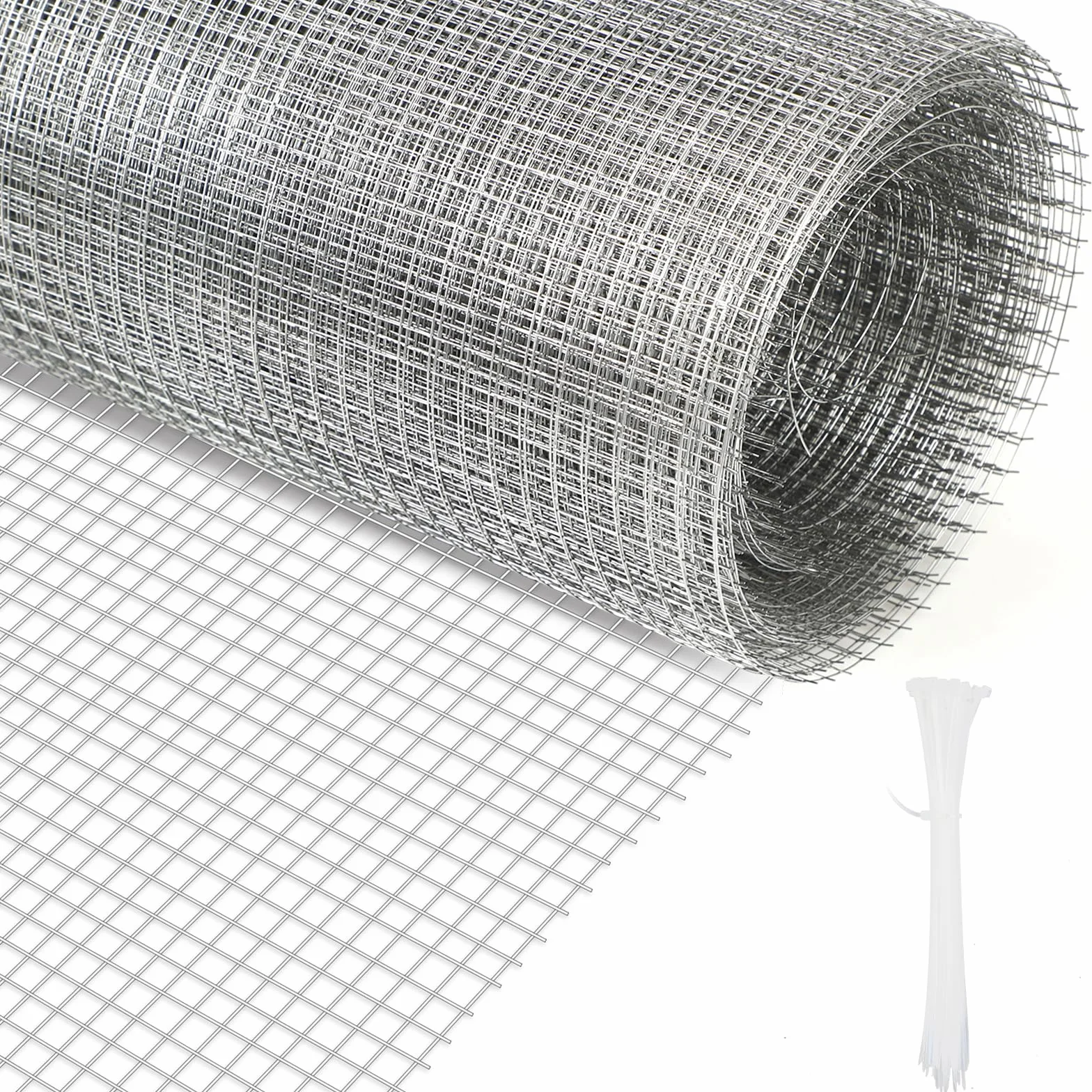 Kratka na norniki 40 cm x 7 m, siatka druciana ocynkowana, siatka druciana o drobnych oczkach 6 mm x 6 mm, drut wolierowy do podwyższonej grządki i małych zwierząt, siatka na myszy, drut dla kurcząt