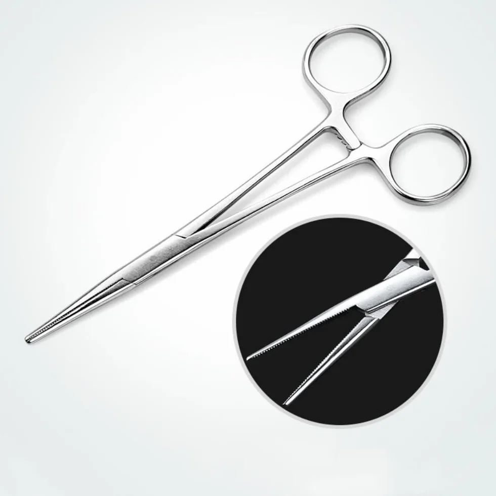 Zestaw szczypiec do piercingu ze stali nierdzewnej 12,5 cm 2 sztuki