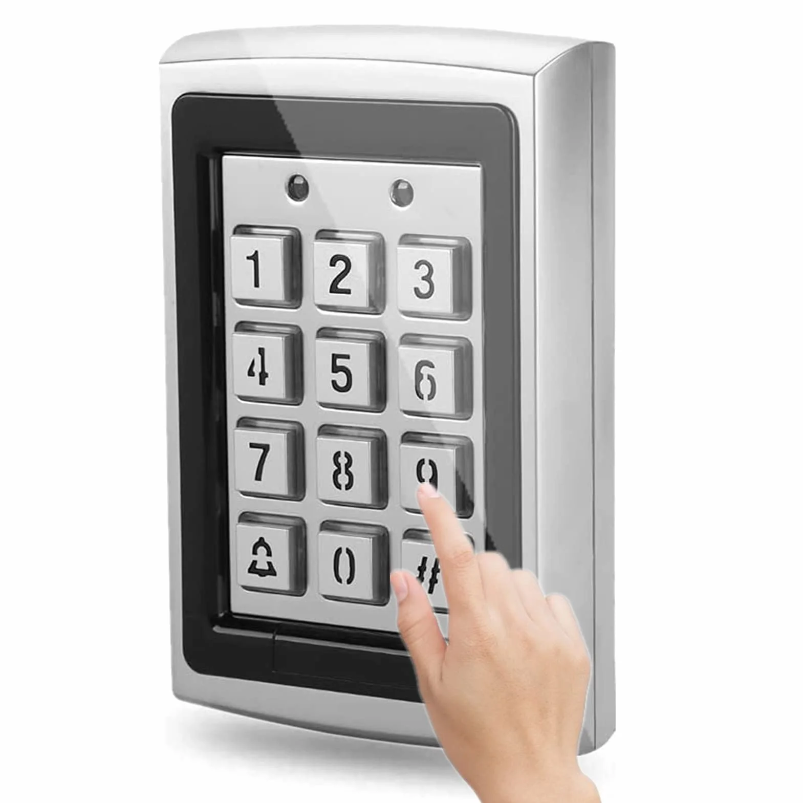 Kontroler dostępu do zamka szyfrowego, kod PIN 125 kHz RFID, kontrola dostępu 125 kHz i niebieska klawiatura z podświetleniem (1 użytkownik) do fabrycznych budynków mieszkalnych