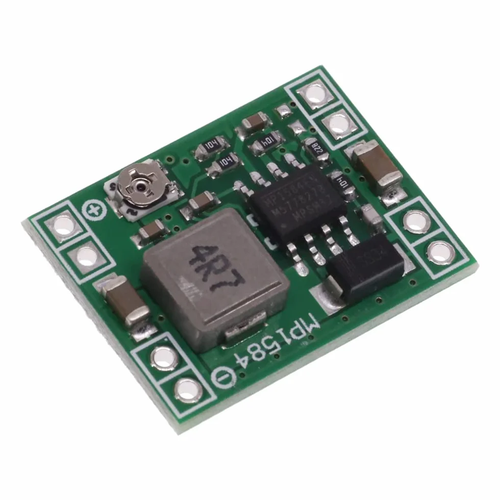 DollaTek MP1584EN DC-DC 3A Step-Down Adjustable Module Buck Converter 24V do 12V 9V 5V 3V