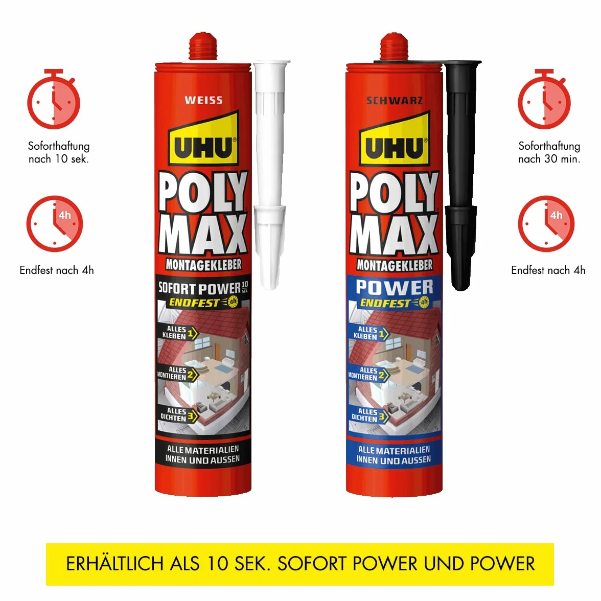 Uhu Poly Max Klej Montażowy Przezroczysty 115 g