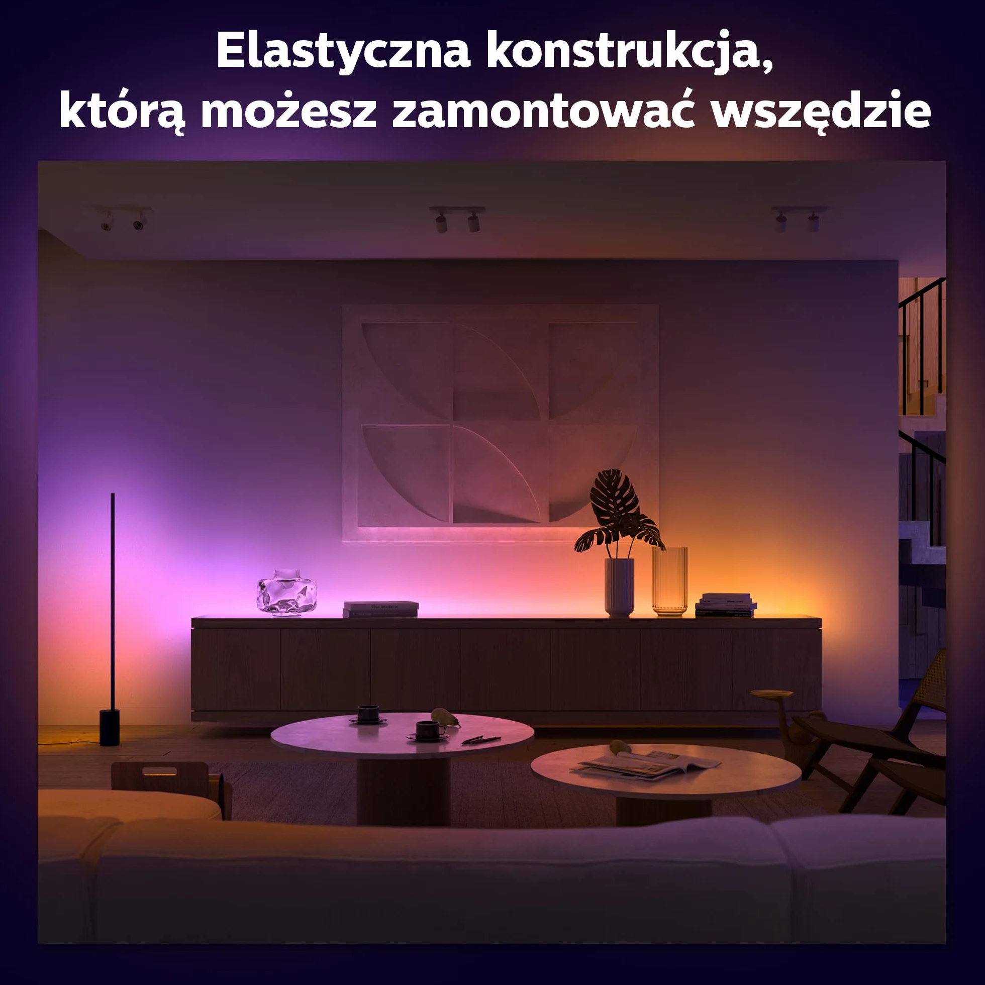 Philips Hue White and Color Ambiance Taśma LED Gradient Przedłużenie 1 m 16 mln kolorów