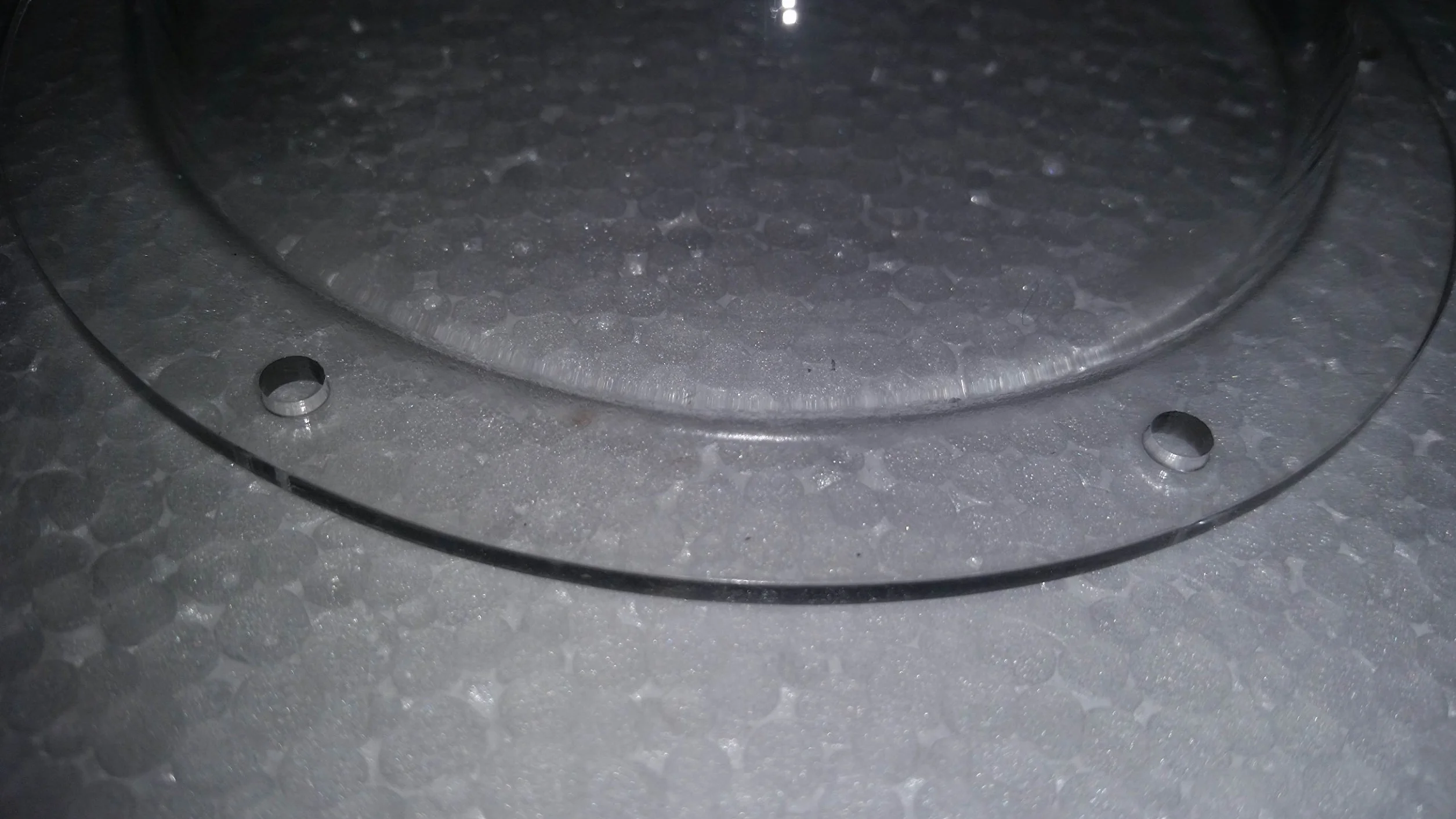 Przezroczysta akrylowa kopuła plastikowa półkula średnica 10 cm kołnierz 1/5.1 cm z otworami