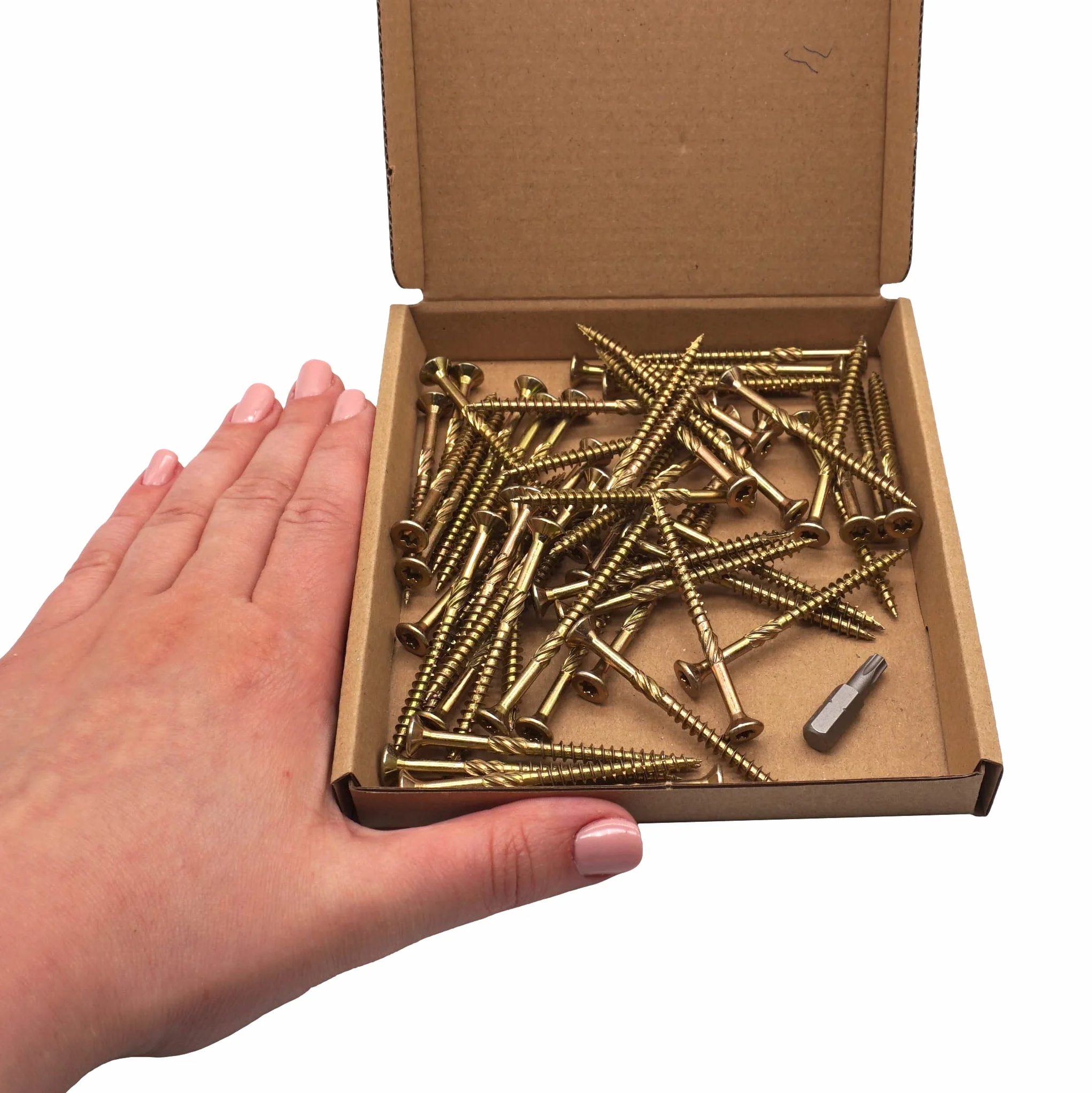 SKIR'CO uniwersalne śruby do drewna ocynkowanego 4,5 x 60 mm łeb stożkowy Torx typ 17 (50 szt.)