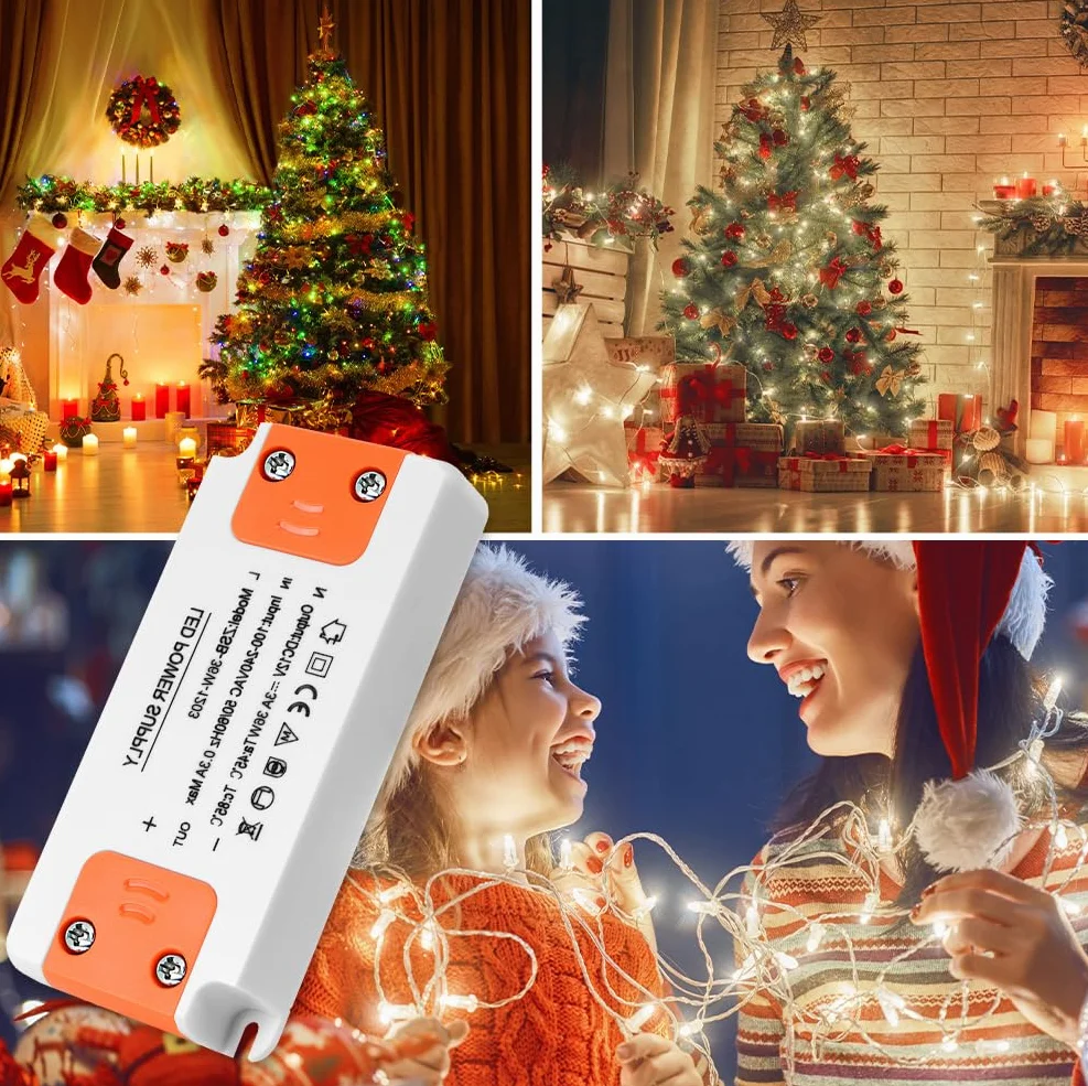 AXFEE Transformator LED 36W 230V na 12V do taśm LED zamiennik halogenowy