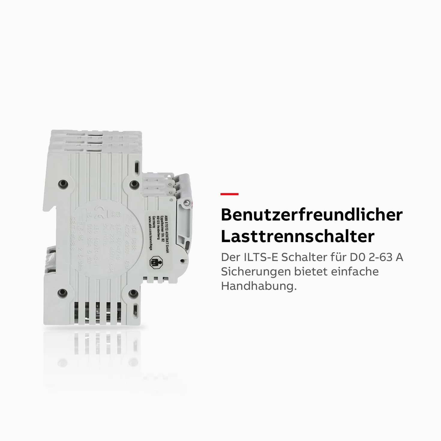 ABB ILTS-E 3-biegunowy odłącznik obciążenia 400 V 63 A biały