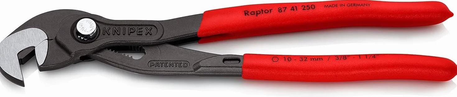 KNIPEX Szczypce nastawne wielofunkcyjne 87 41 250 SB fosforanowana, szara pokryte antypoślizgowym