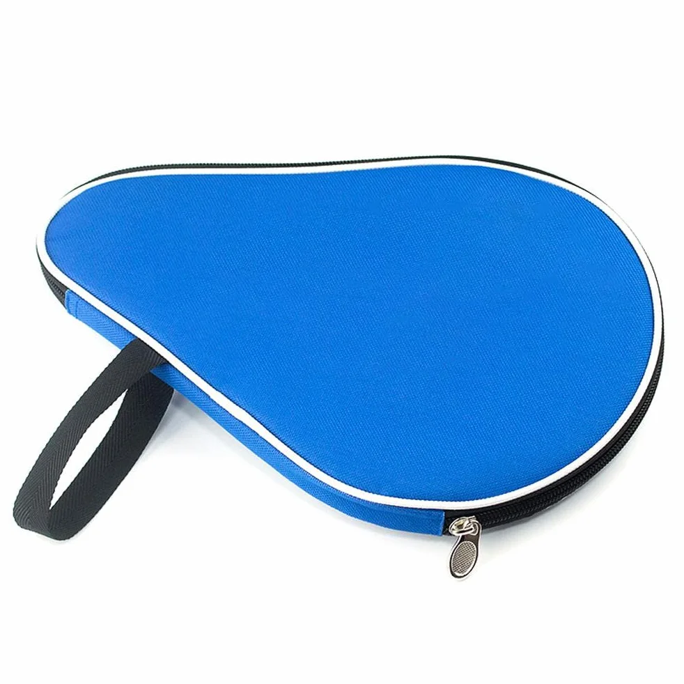 Torba do noszenia z wiosłami do pingponga, torba na rakietę tenisa stołowego z kieszenią na piłkę, wodoodporna wyściółka wewnętrzna ping pong osłona chroniąca przed nietoperzem